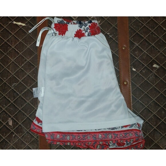 Papaya Floral Girls Small Swim Shorts - Picture 4 of 4